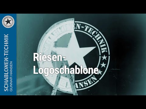 Logoschablone 2200 mm Durchmesser - Wandkennzeichnung mit Signierroller