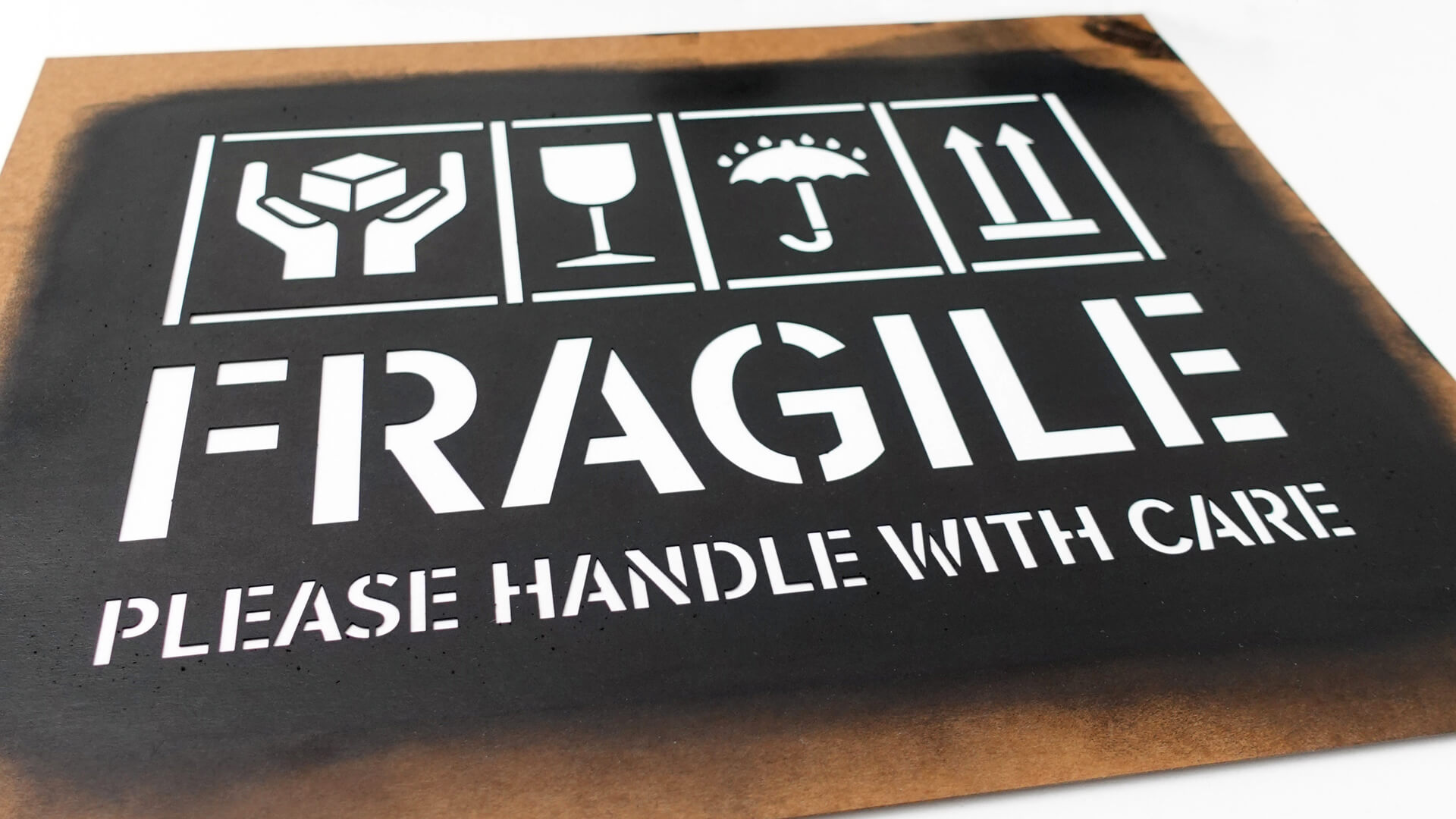 Piktogrammschablone Fragile