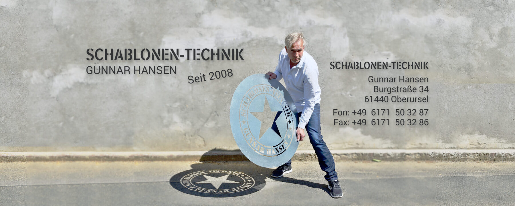 Titelbild: Schablonen-Fachbetrieb seit 2008