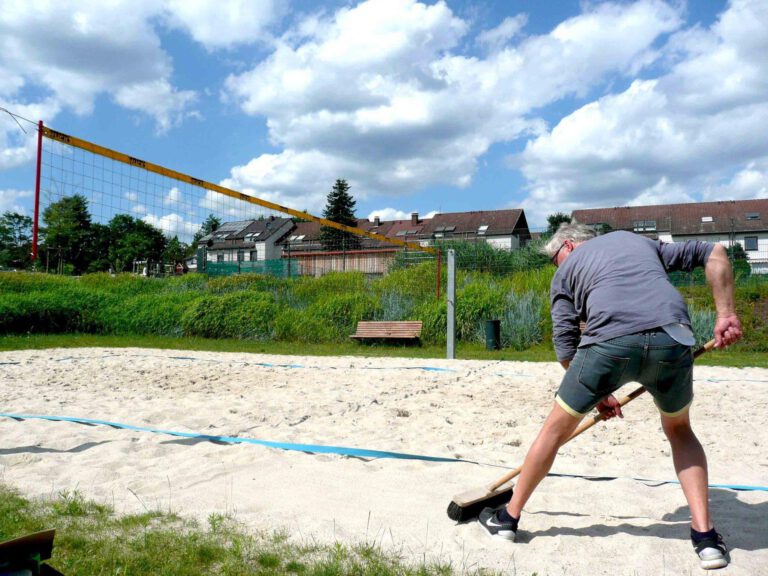 Kreidespray-Aktion am Strand: