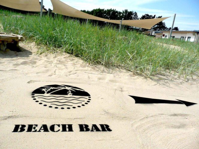 Kreidespray-Aktion am Strand: Endergebnis