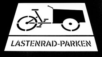 Piktogramm-Schablone LASTENRAD-PARKEN
