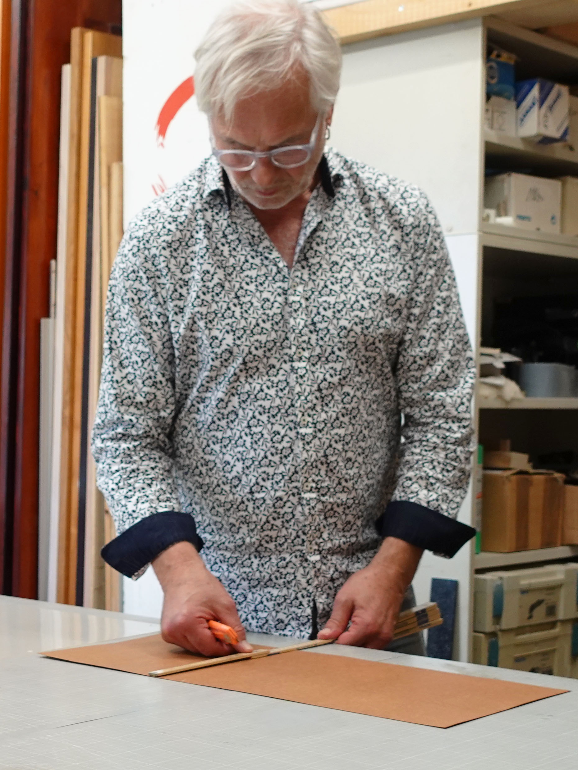 Gunnar Hansen in der Werkstatt