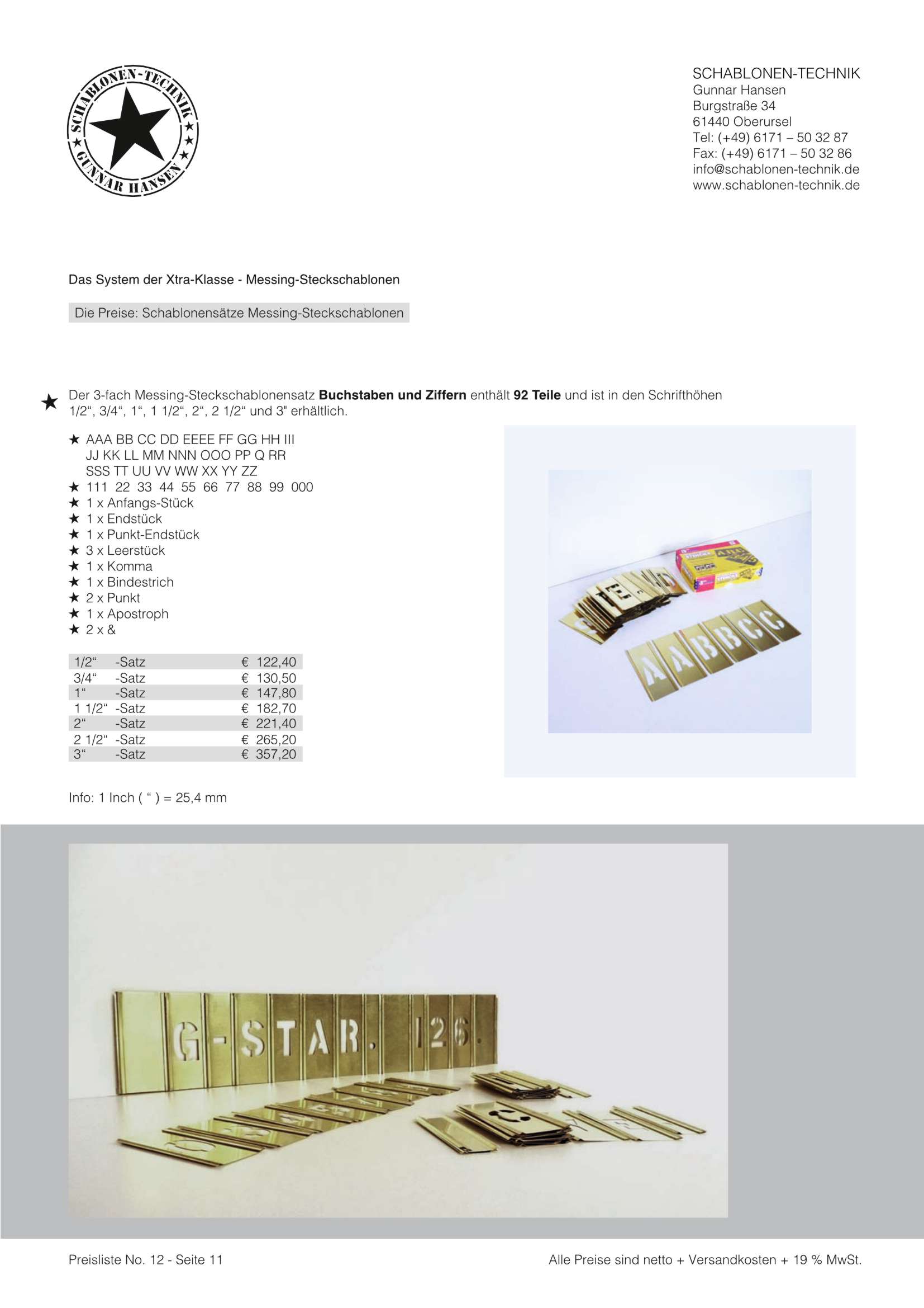 Preisliste No. 12 – Seite 11