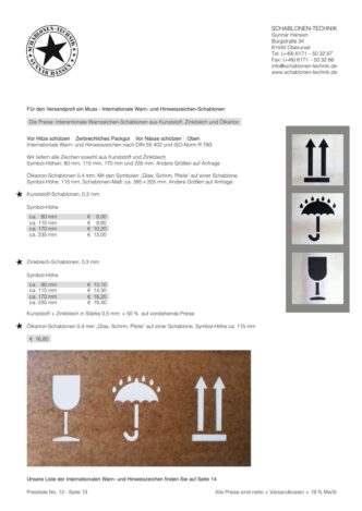 Preisliste No. 12 – Seite 13
