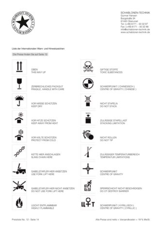 Preisliste No. 12 – Seite 14
