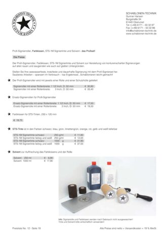 Preisliste No. 12 – Seite 19