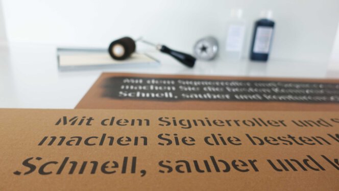 Pefekte Kennzeichnung mit dem kleinen Signierroller